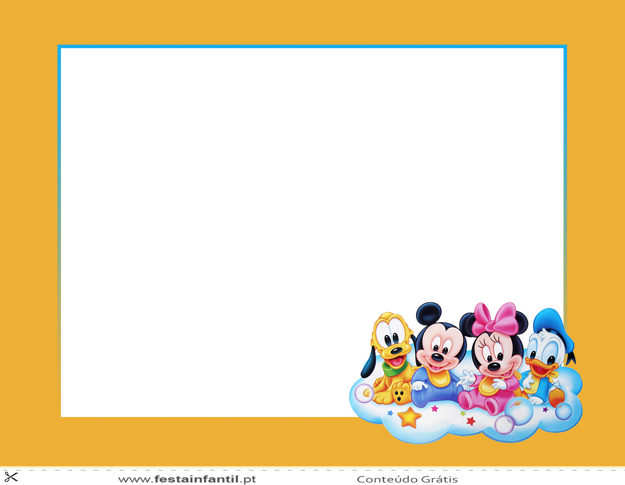 Convite Baby Disney - Festa Infantil